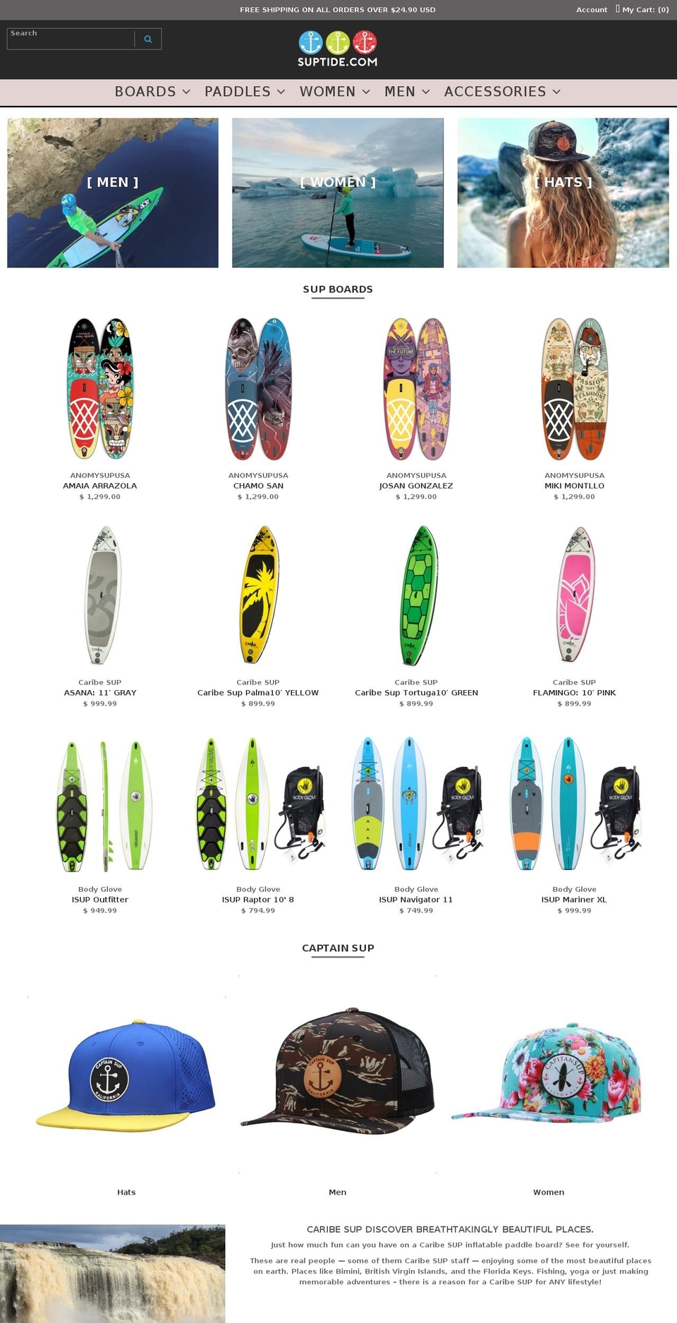 capitansup.com — Shopify storefront screenshot