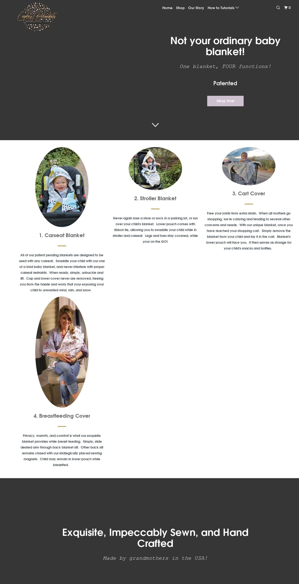 capleyblankets.com — Shopify storefront screenshot