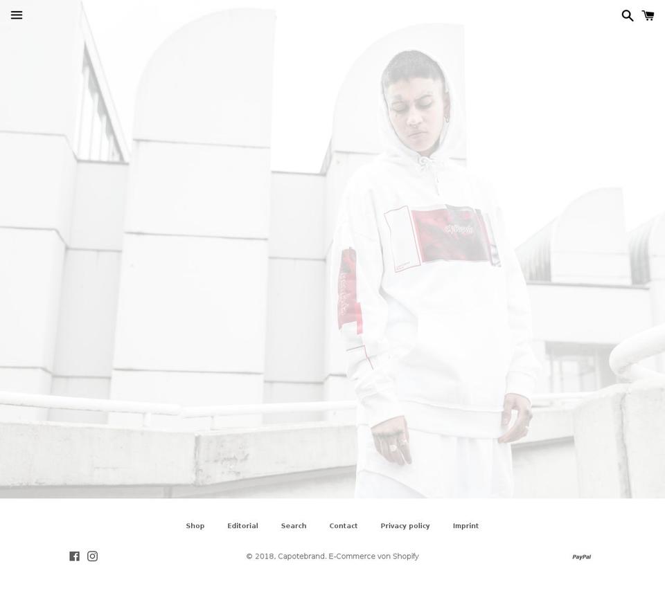 capotebrand.com — Shopify storefront screenshot