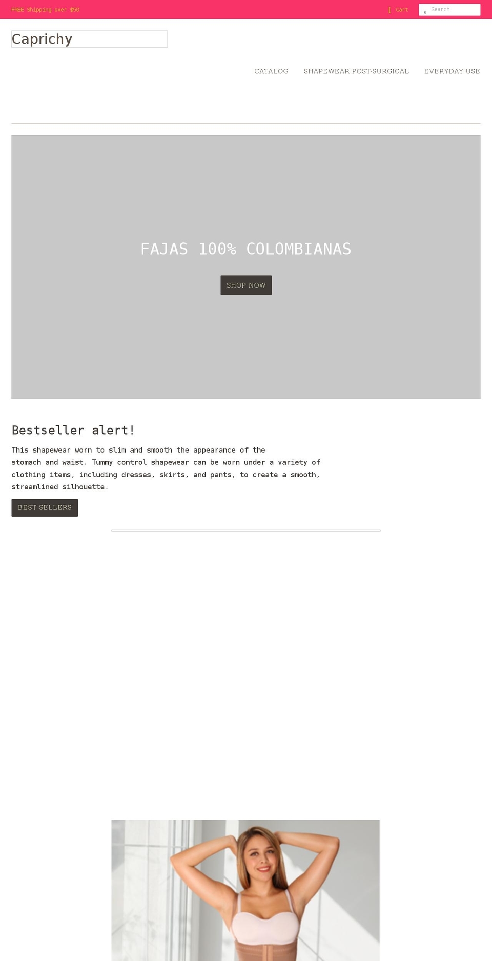 caprichy.com — Shopify storefront screenshot