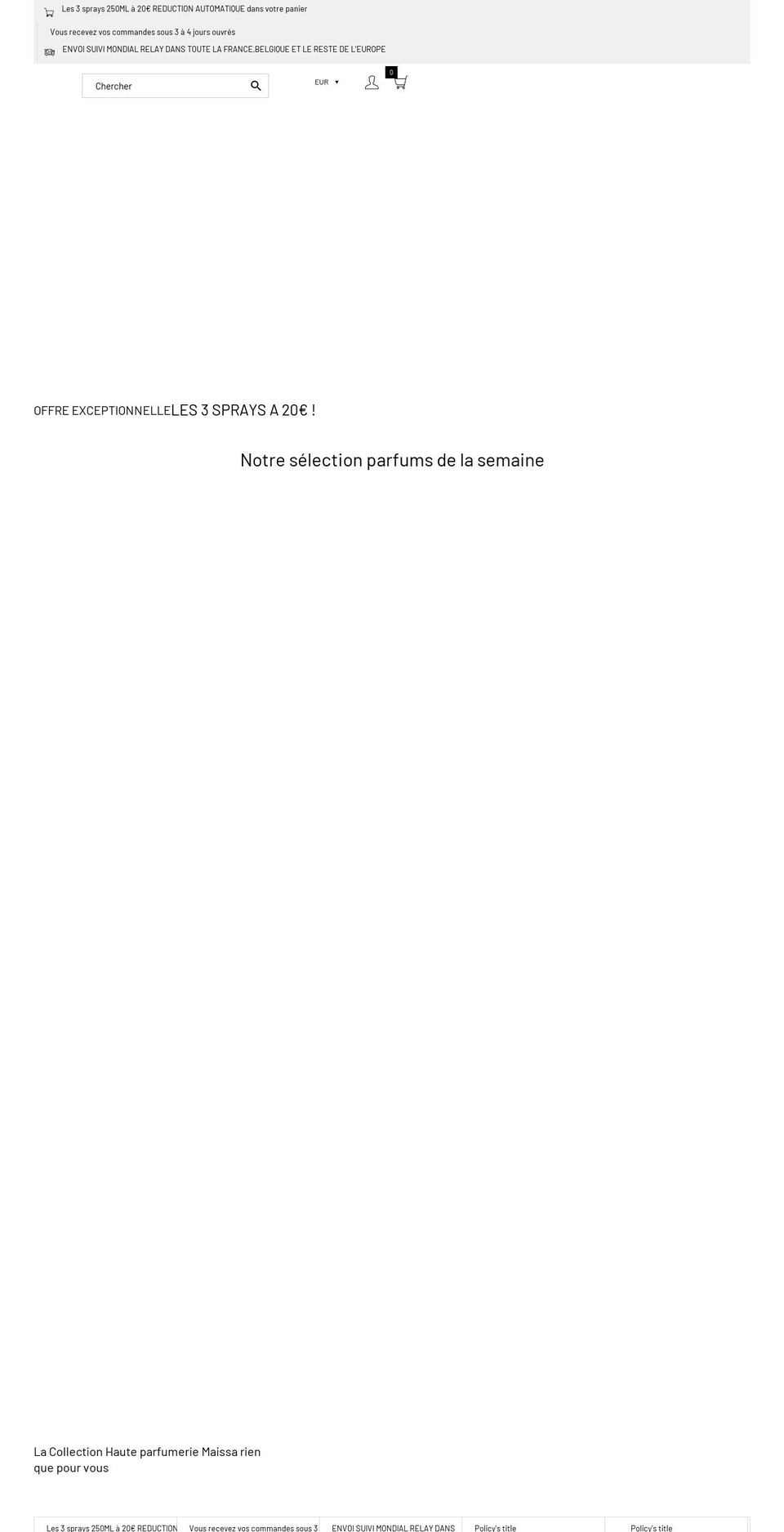 capricieusesboutique.com shopify website screenshot