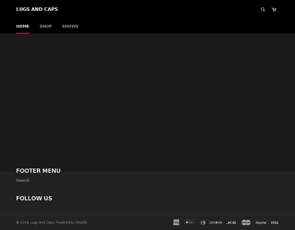 capsandlugs.com — Shopify storefront screenshot