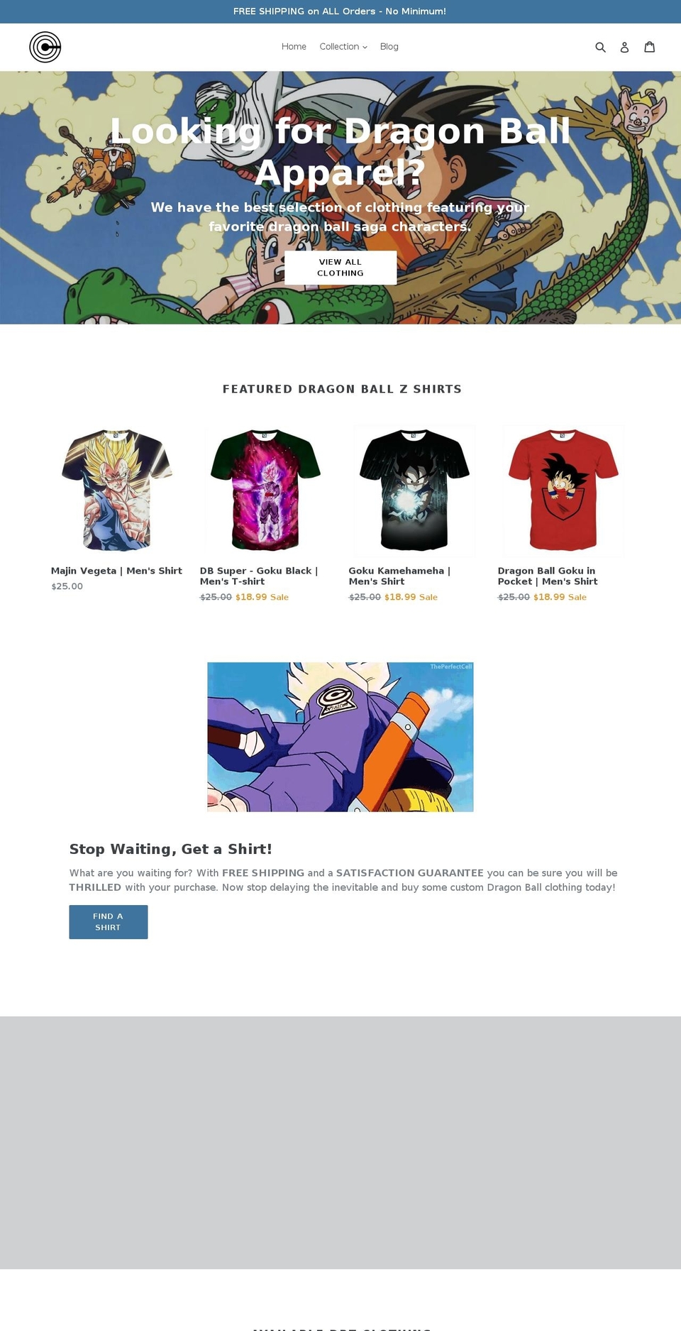capsulecorp.clothing shopify website screenshot