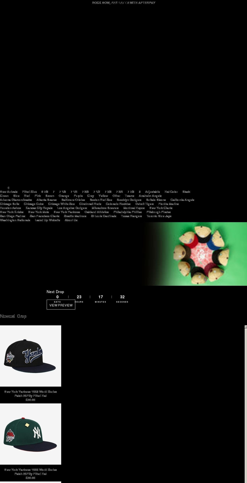 capsulehats.com shopify website screenshot