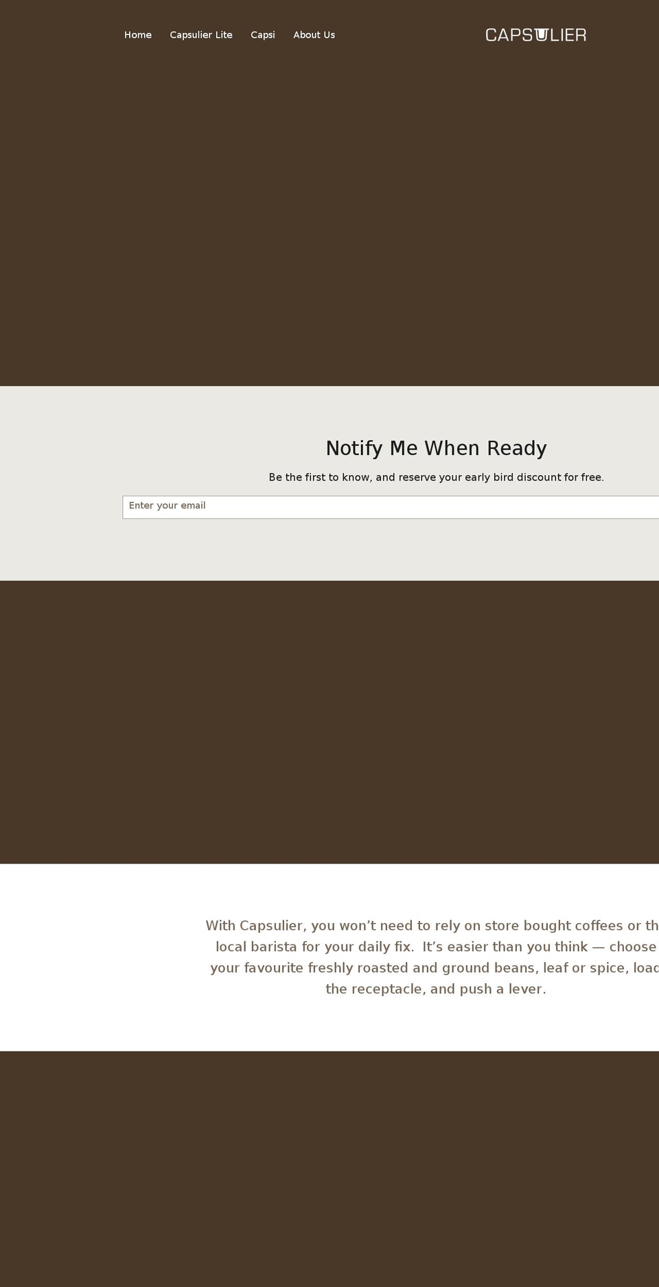 capsulier.com — Shopify storefront screenshot