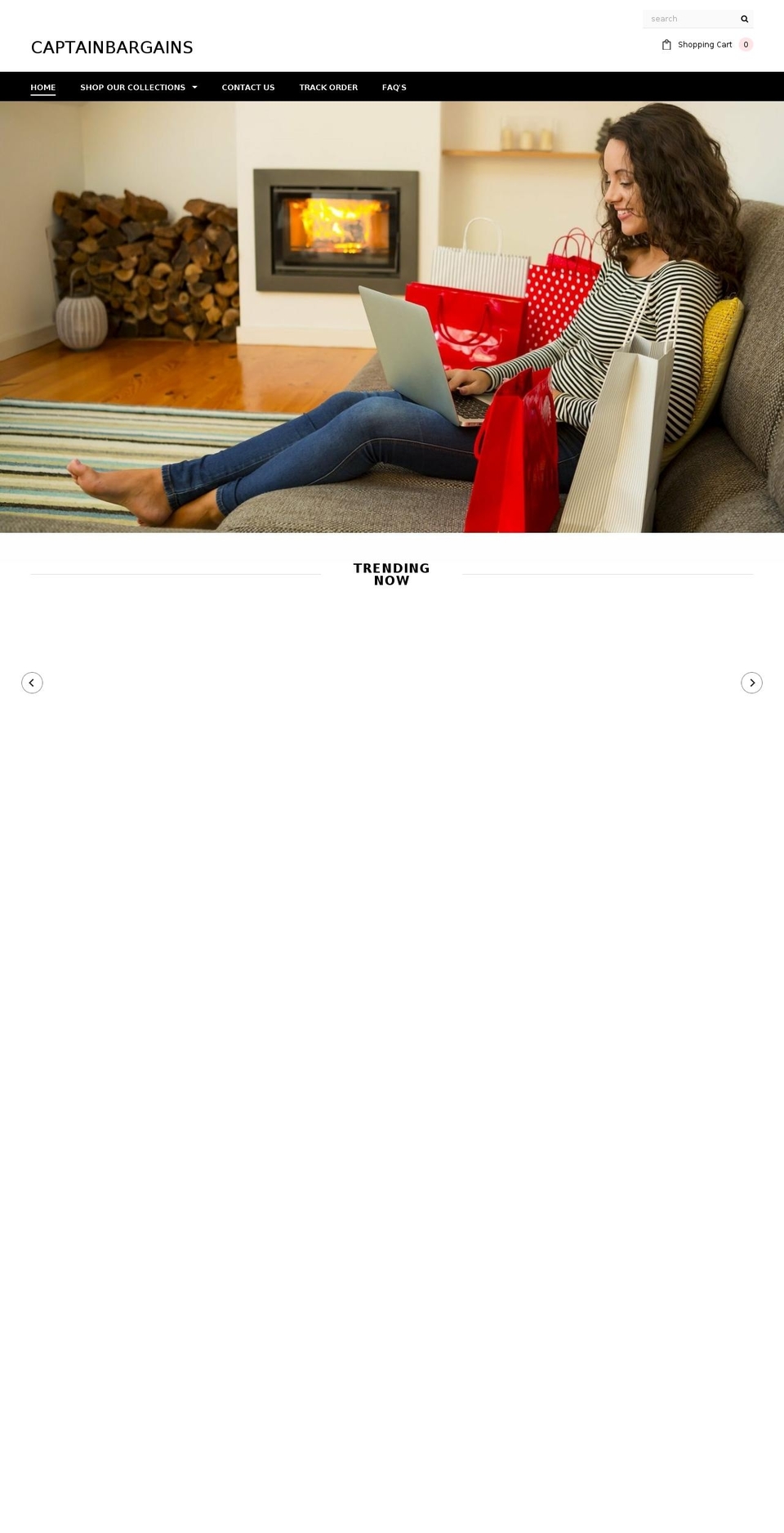 captainbargains.com — Shopify storefront screenshot