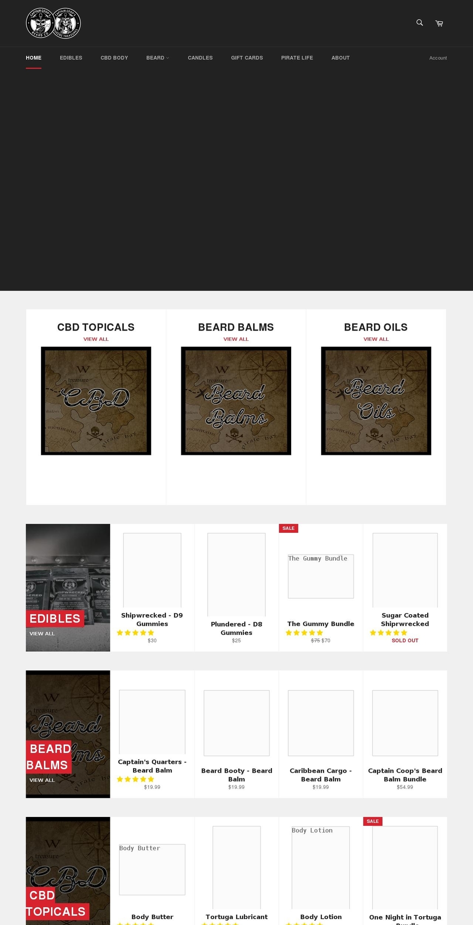 captaincoops.com shopify website screenshot