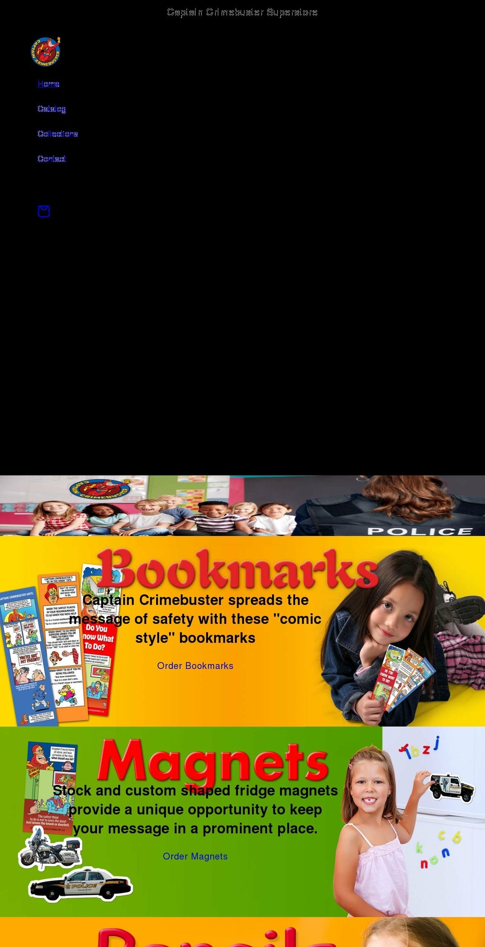 captaincrimebuster.com shopify website screenshot