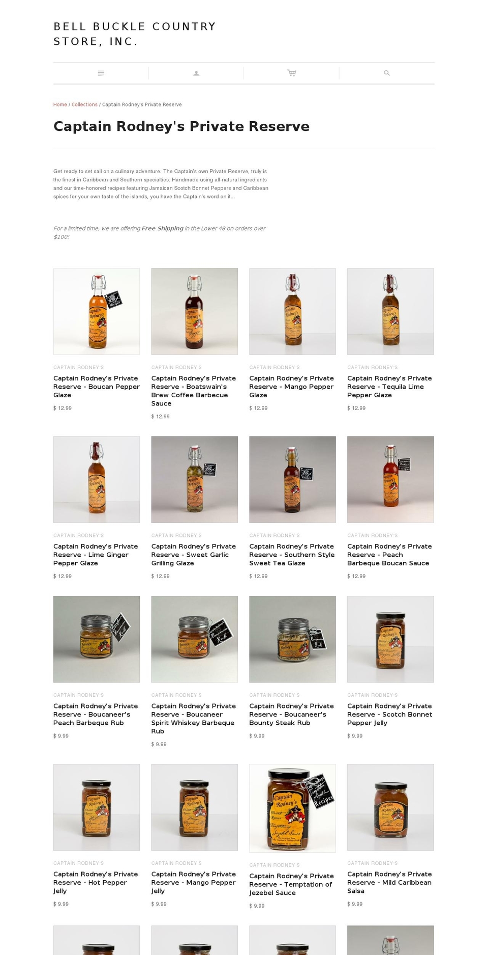 captainrodney.com shopify website screenshot