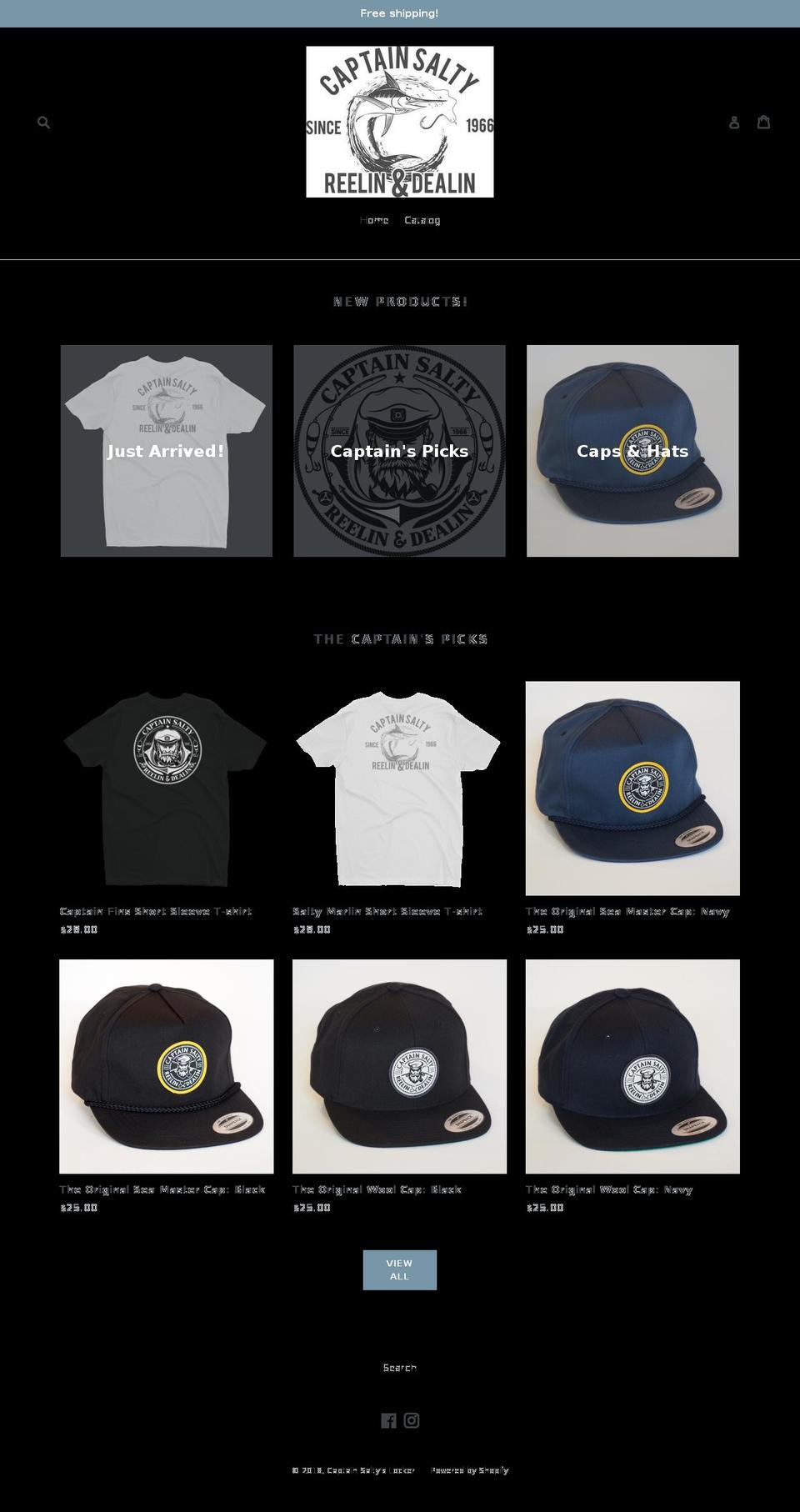 captainsaltyslocker.com — Shopify storefront screenshot