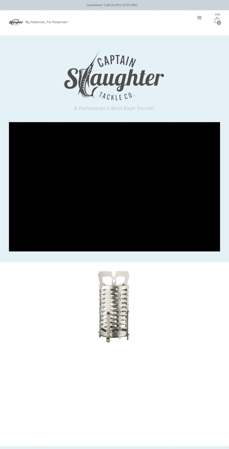 captainslaughter.com shopify website screenshot