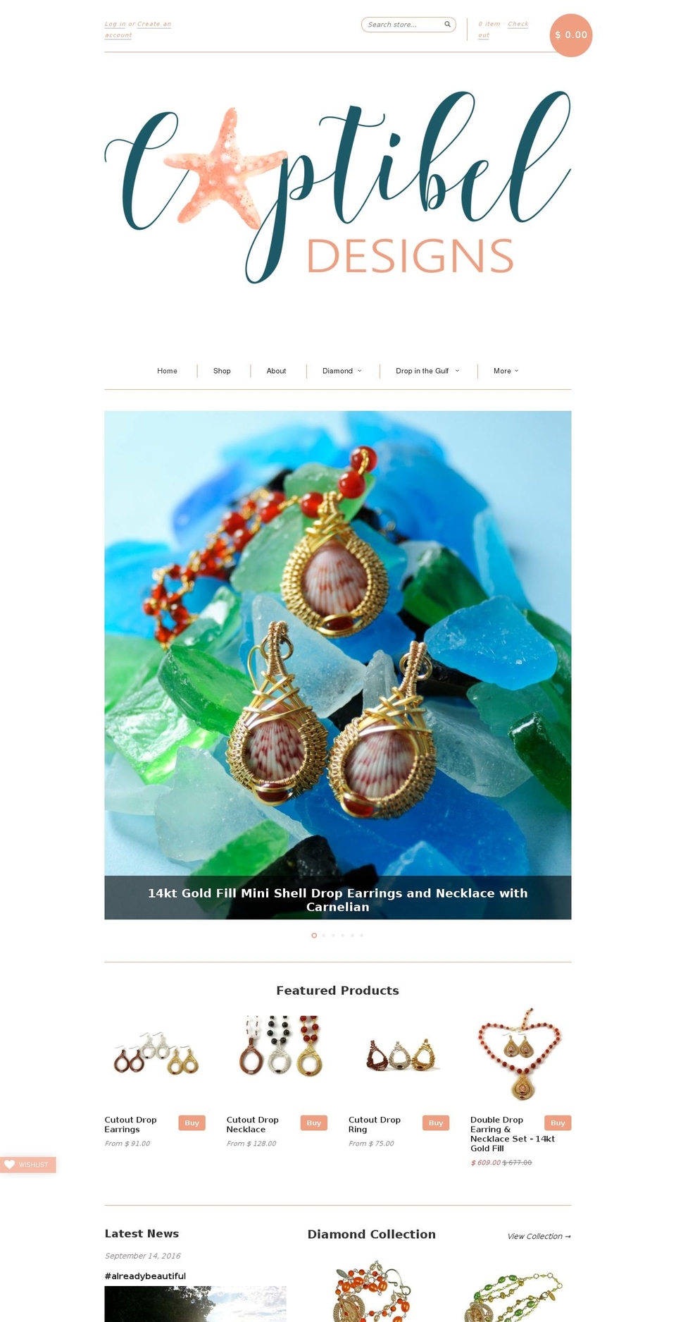 captibeldesigns.com — Shopify storefront screenshot