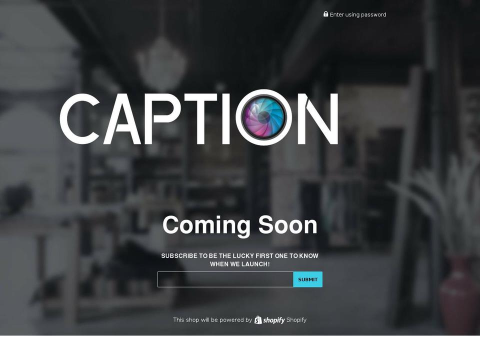 caption.shop shopify website screenshot