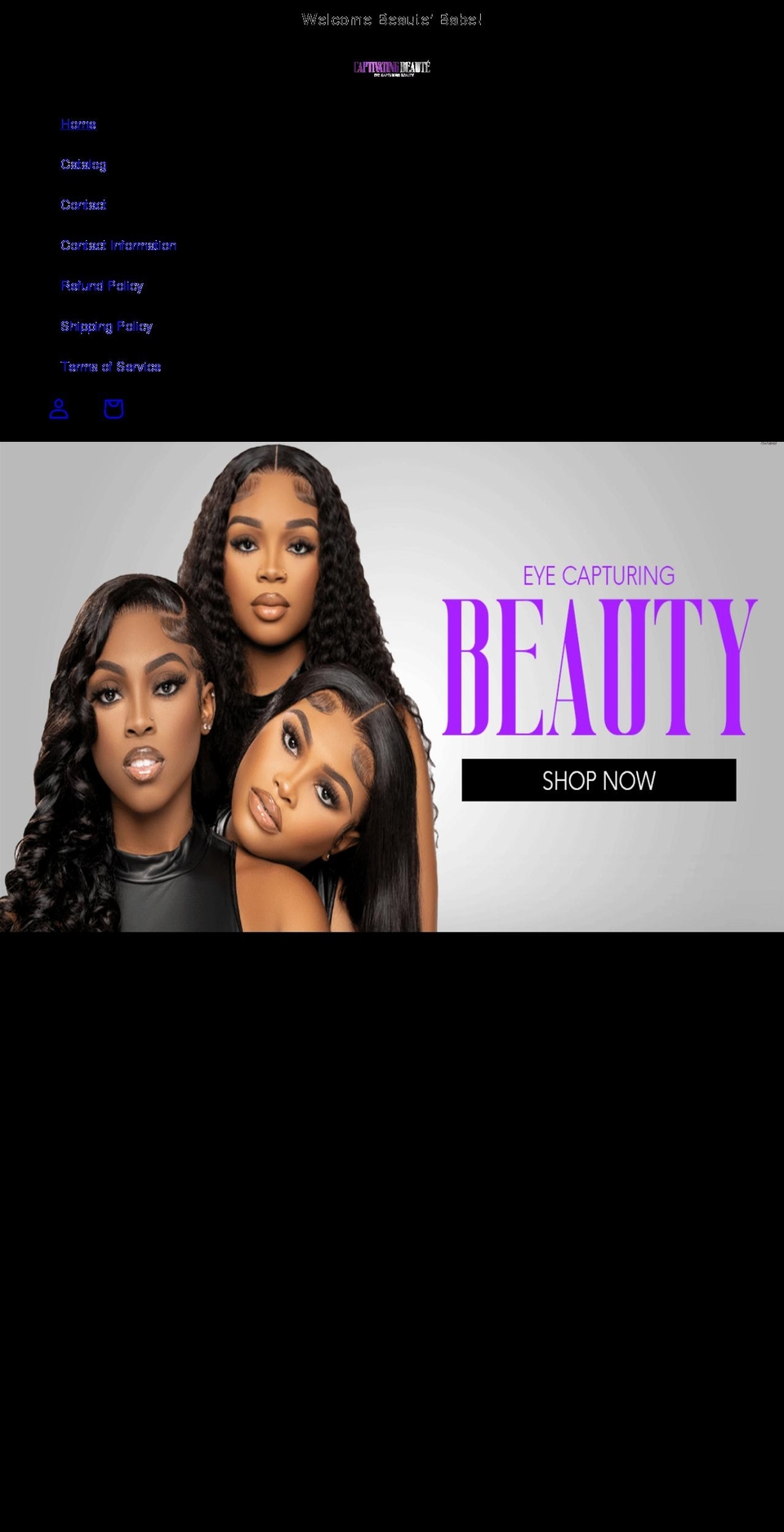 captivatingbeaute.com shopify website screenshot