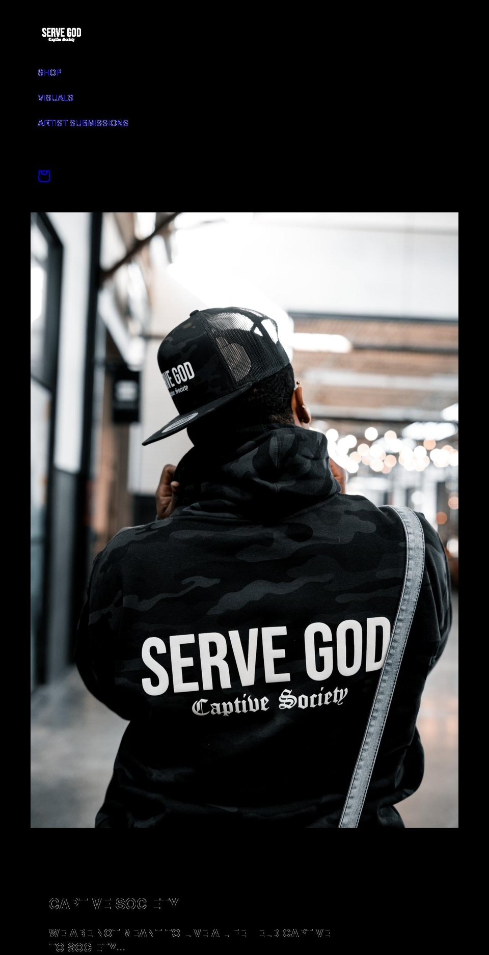 captivesociety.com shopify website screenshot
