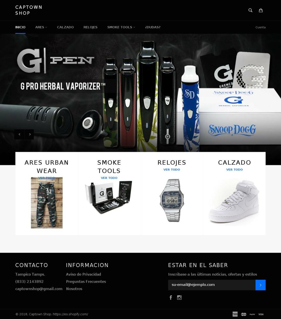 captownshop.com — Shopify storefront screenshot
