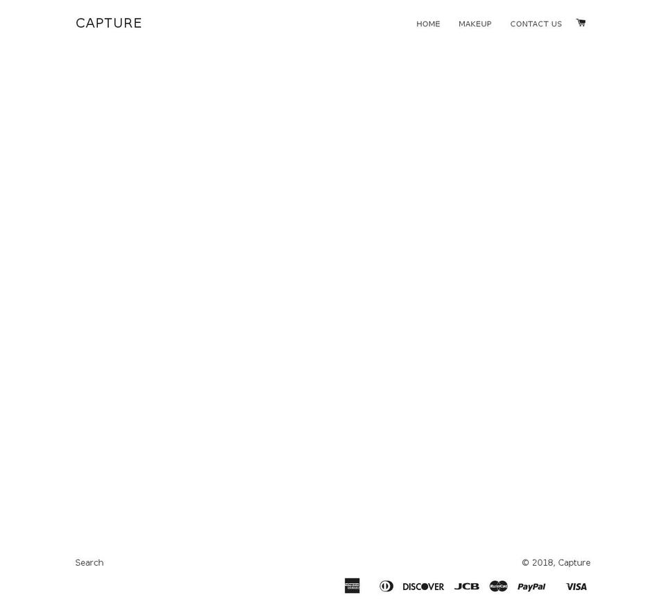 capturecosmetics.xyz shopify website screenshot