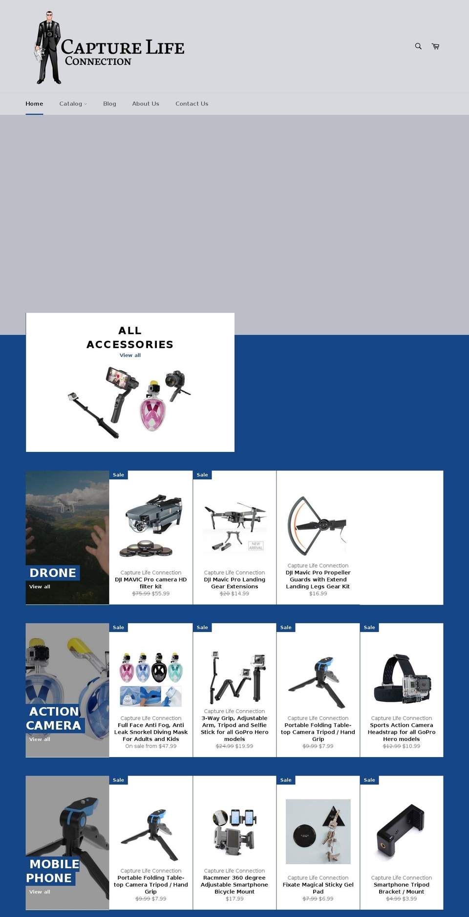 capturelifeconnection.com shopify website screenshot