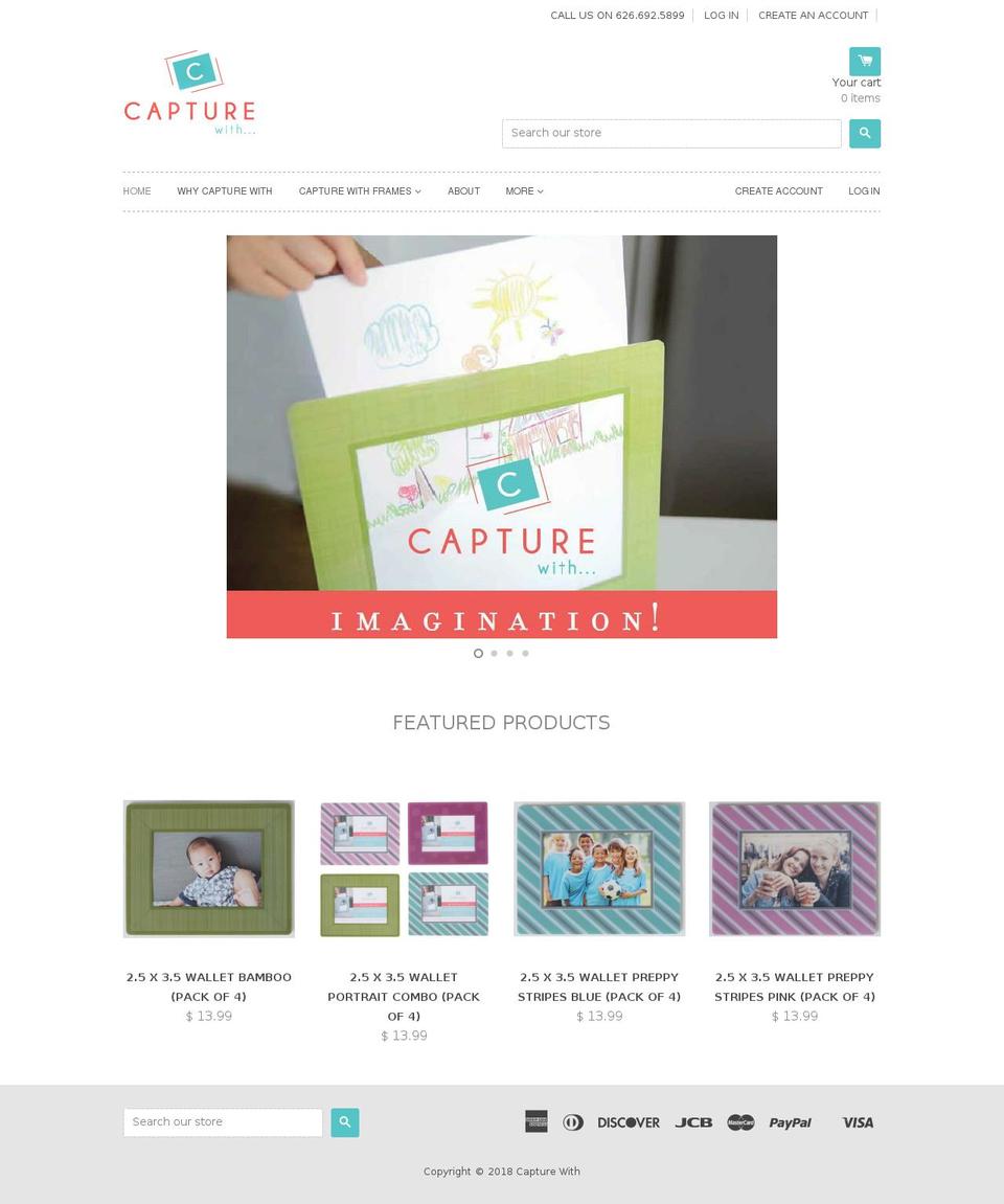 capturewith.com — Shopify storefront screenshot