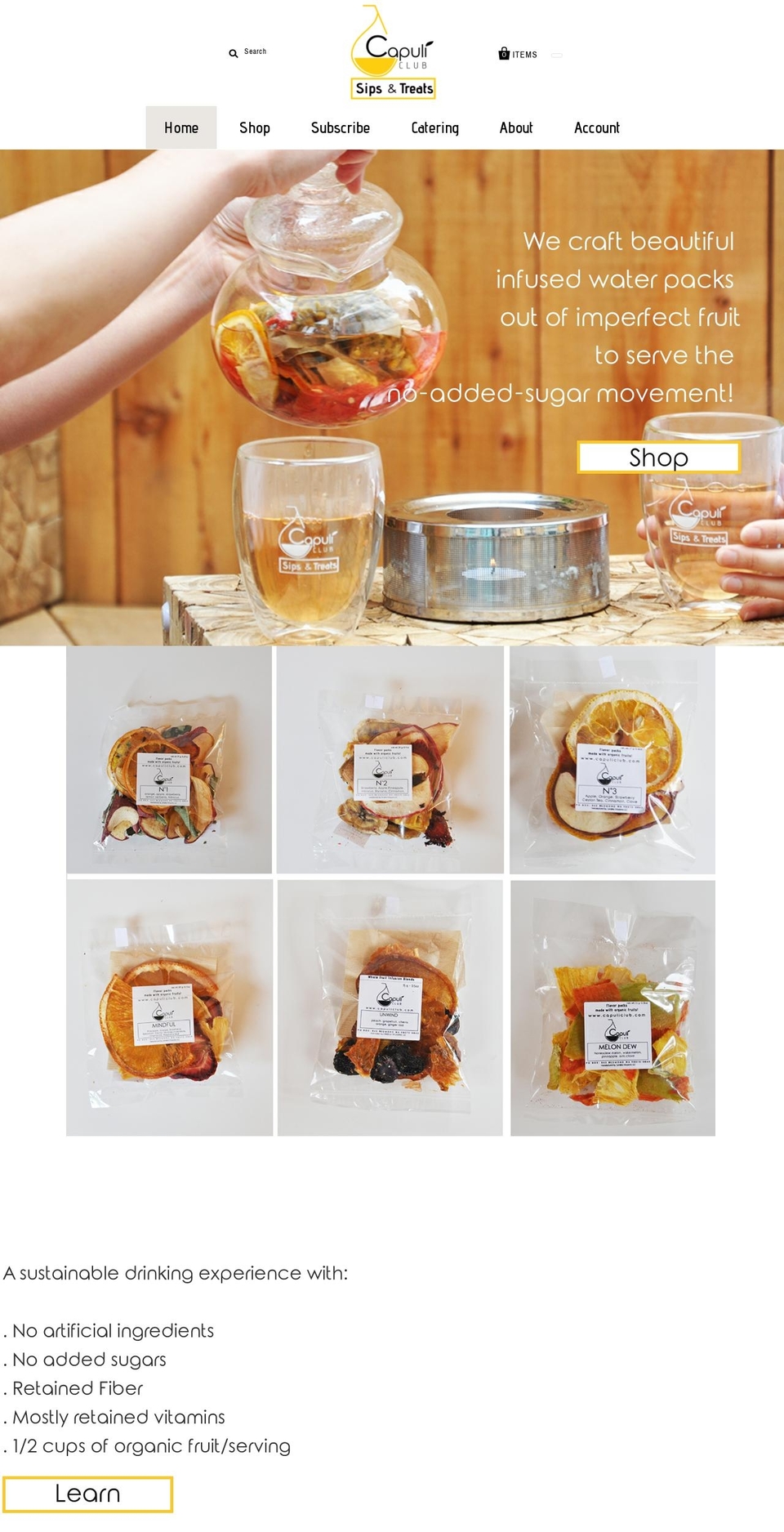 capuliclub.com — Shopify storefront screenshot