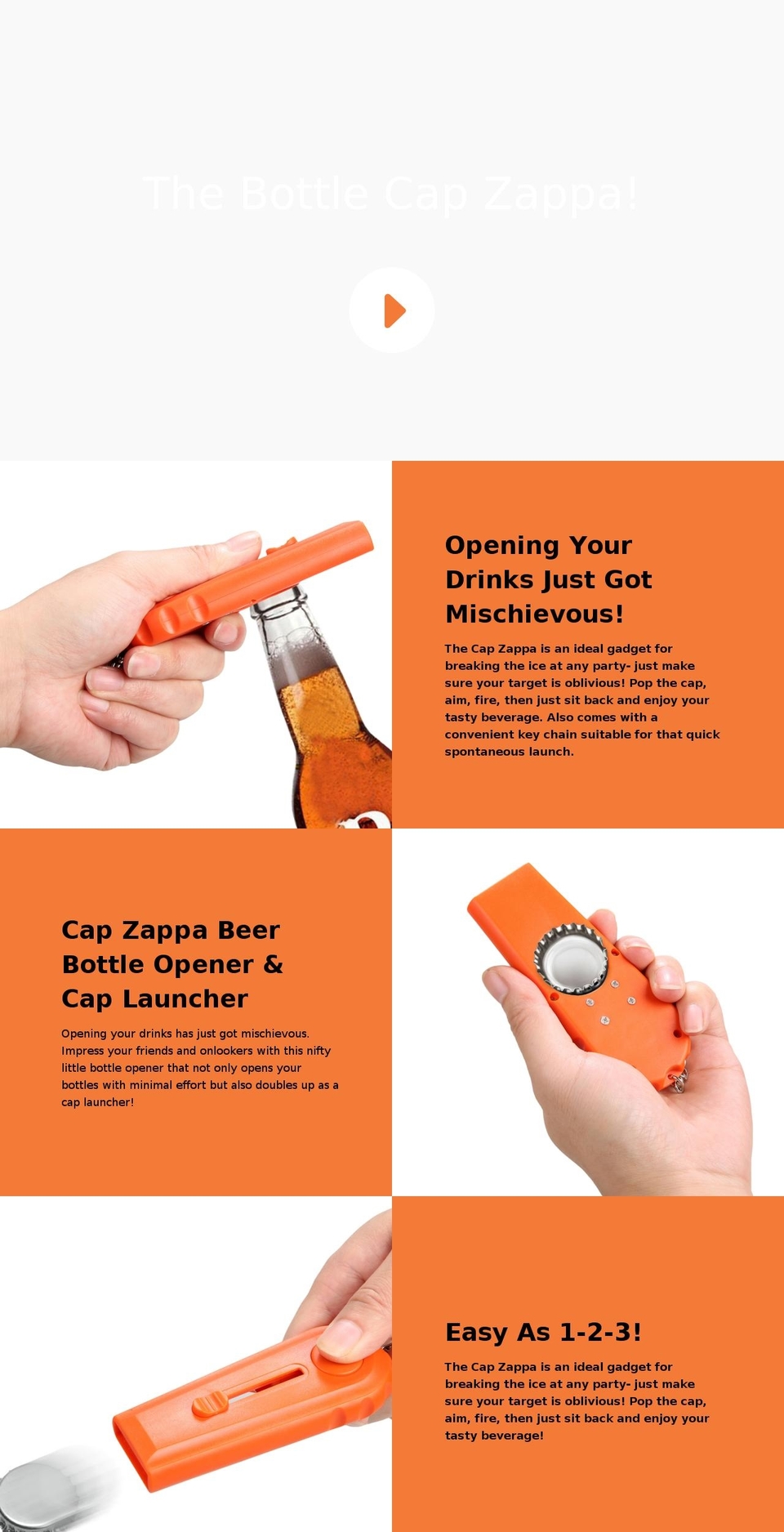 capzappa.com shopify website screenshot