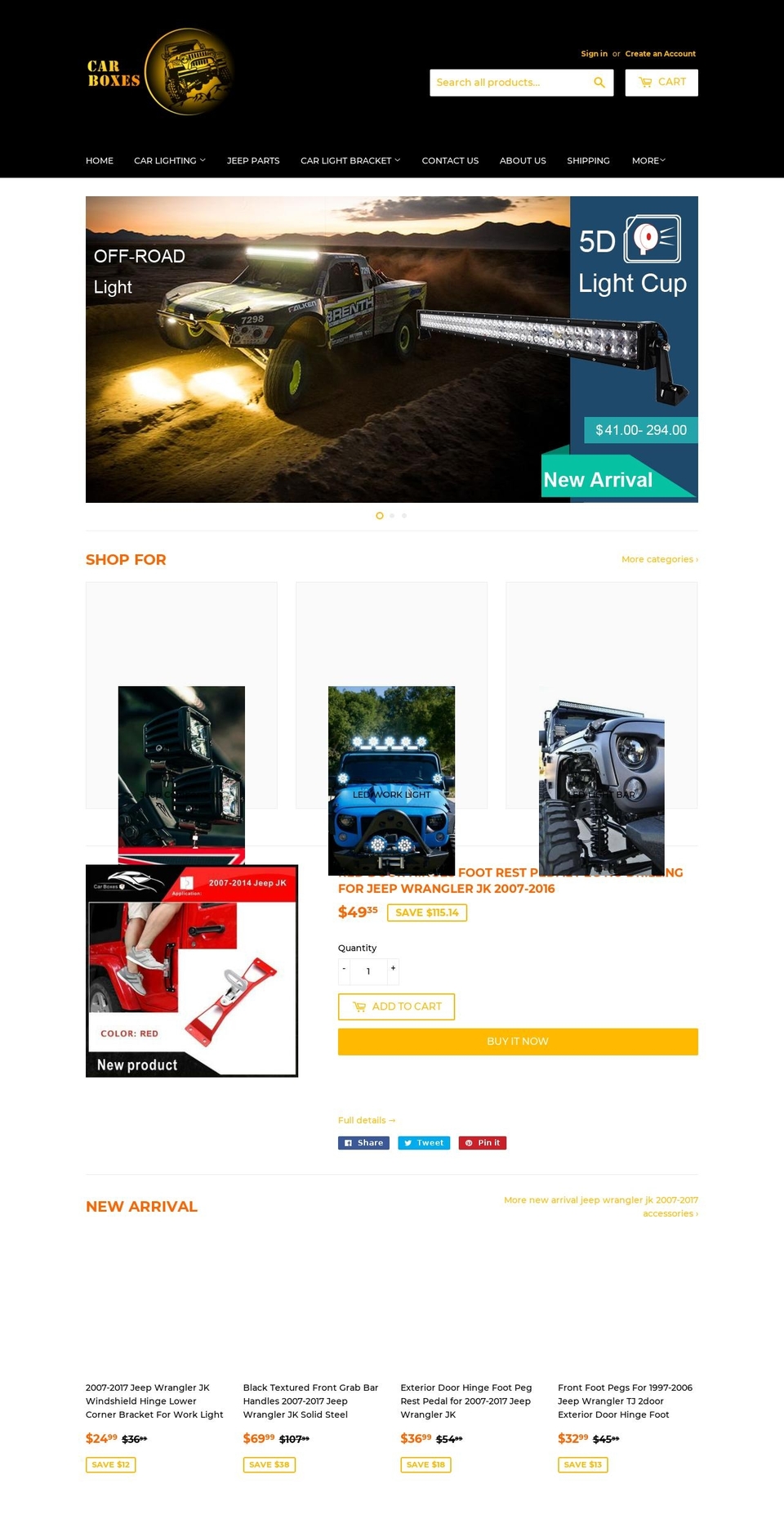 car-boxes.com — Shopify storefront screenshot