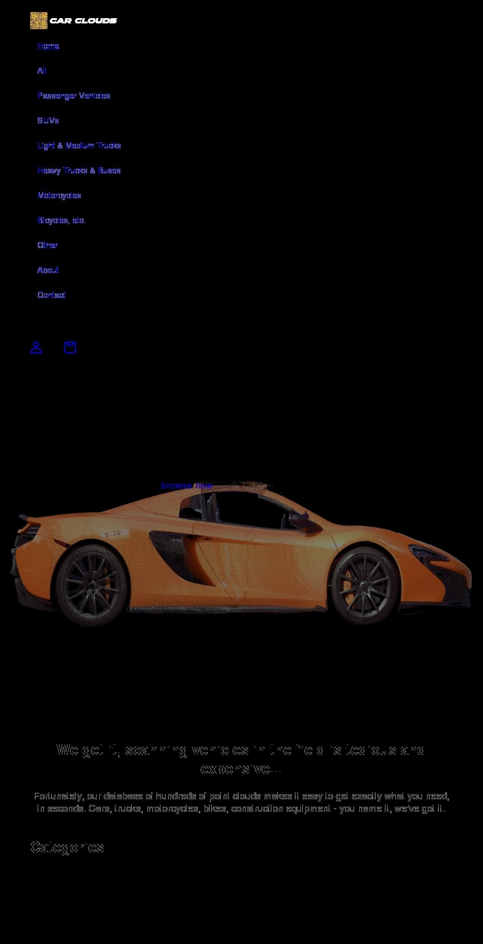 car-clouds.com shopify website screenshot