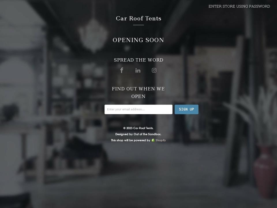 car-roof-tents.myshopify.com shopify website screenshot