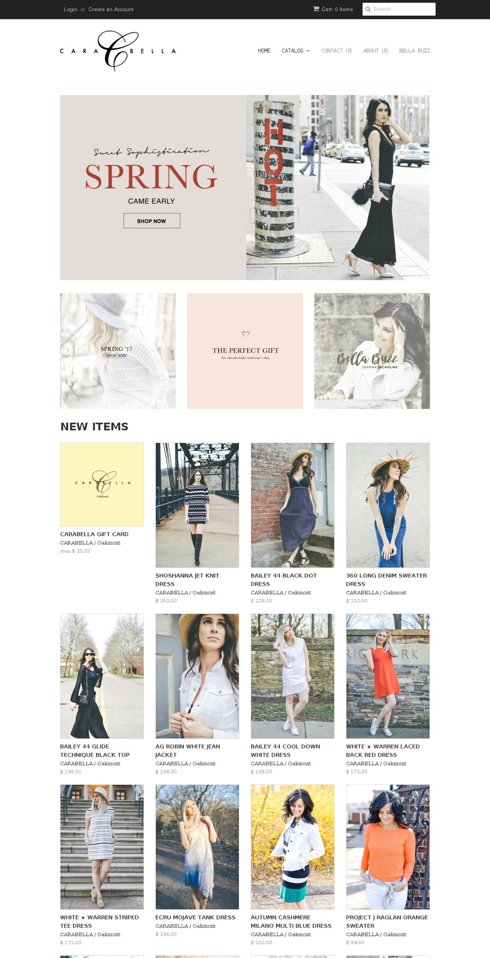 carabellaoakmont.com shopify website screenshot