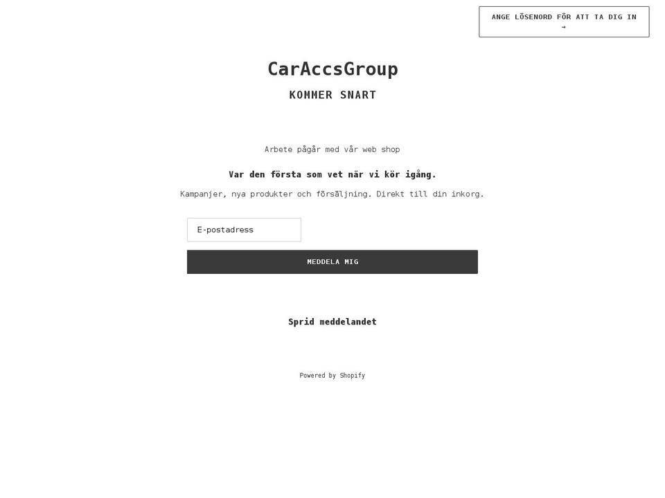 caraccsgroup.com shopify website screenshot