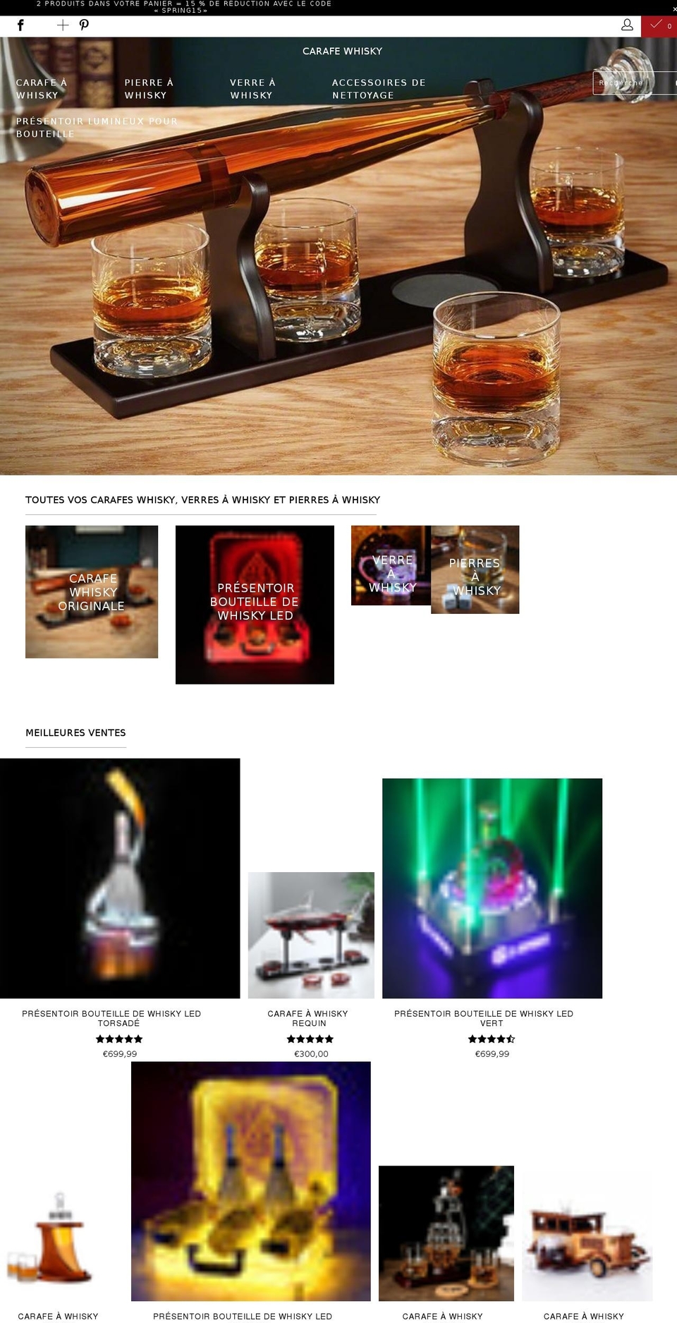 carafe-whisky.com shopify website screenshot