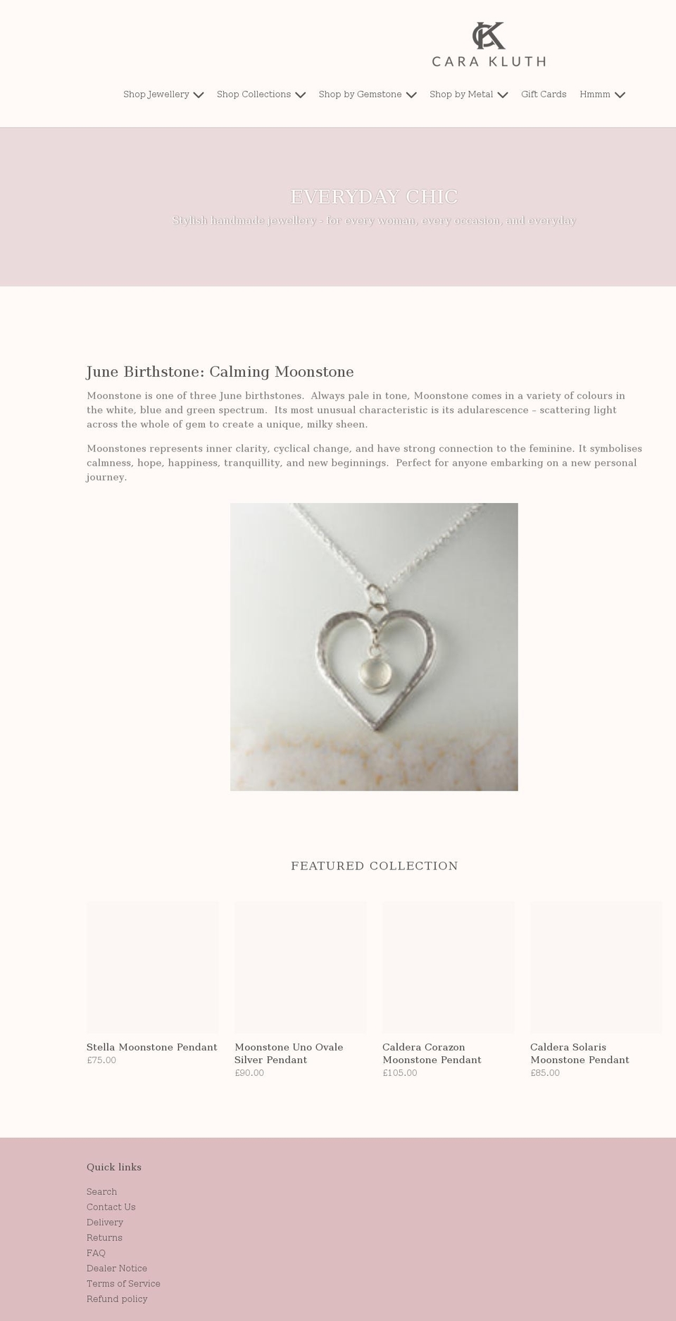 carakluth.com shopify website screenshot