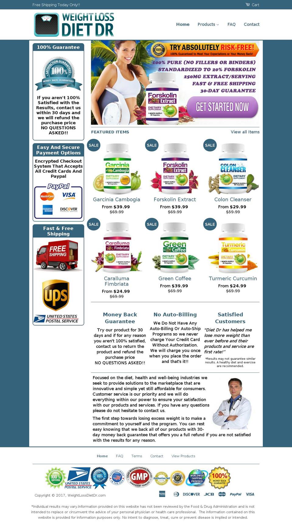 Classic-Customized Shopify theme site example carallumadietdr.com