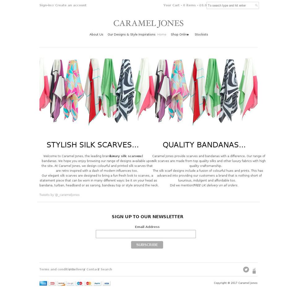 eightythree Shopify theme site example carameljones.com