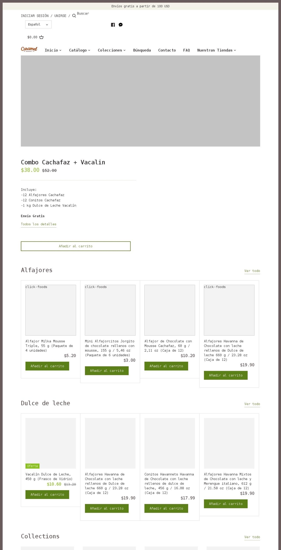 caramelmarket.com shopify website screenshot