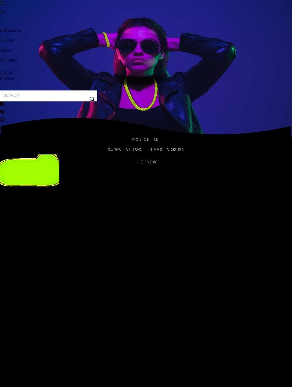 caramelochains.com shopify website screenshot