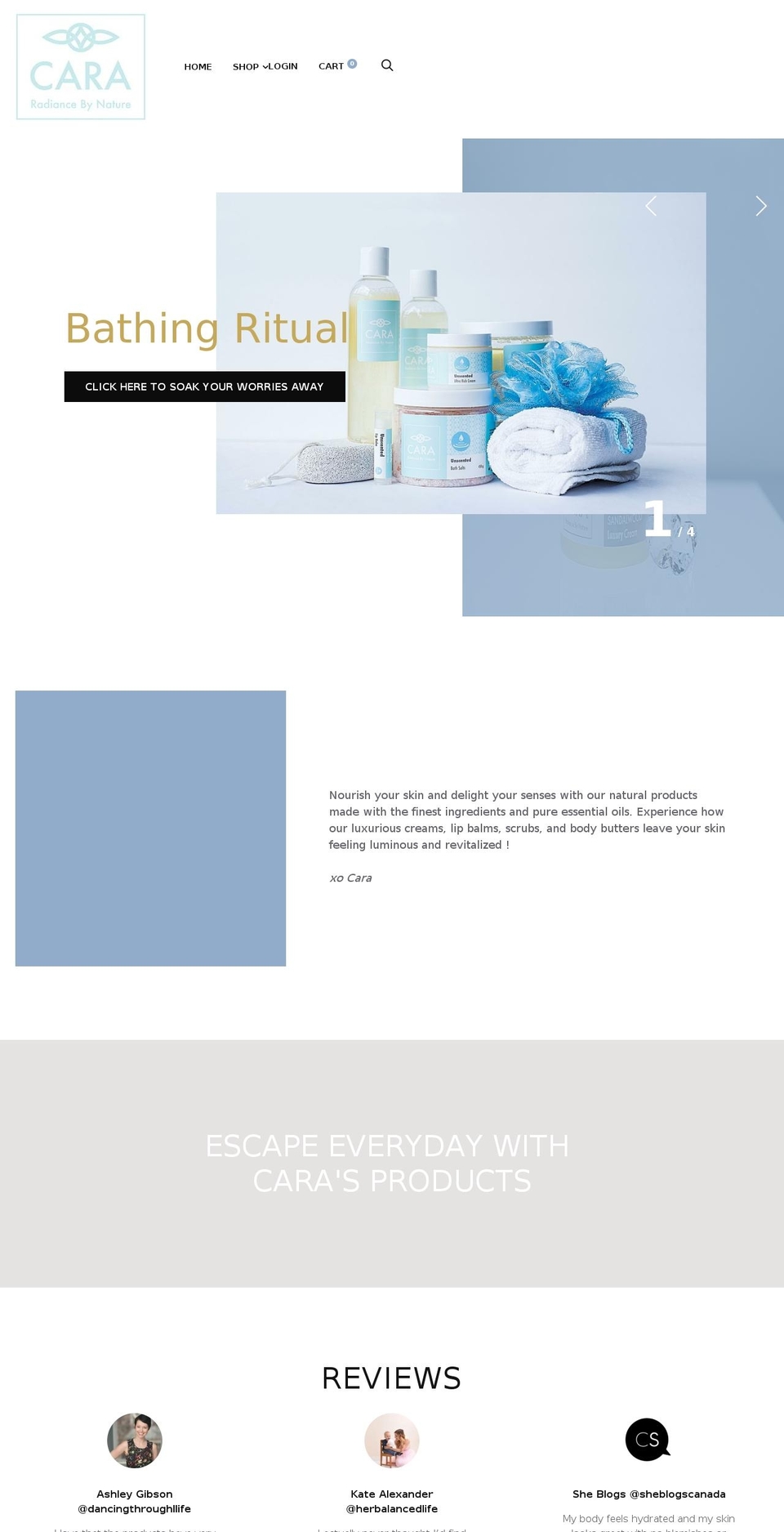 cararbn.com — Shopify storefront screenshot