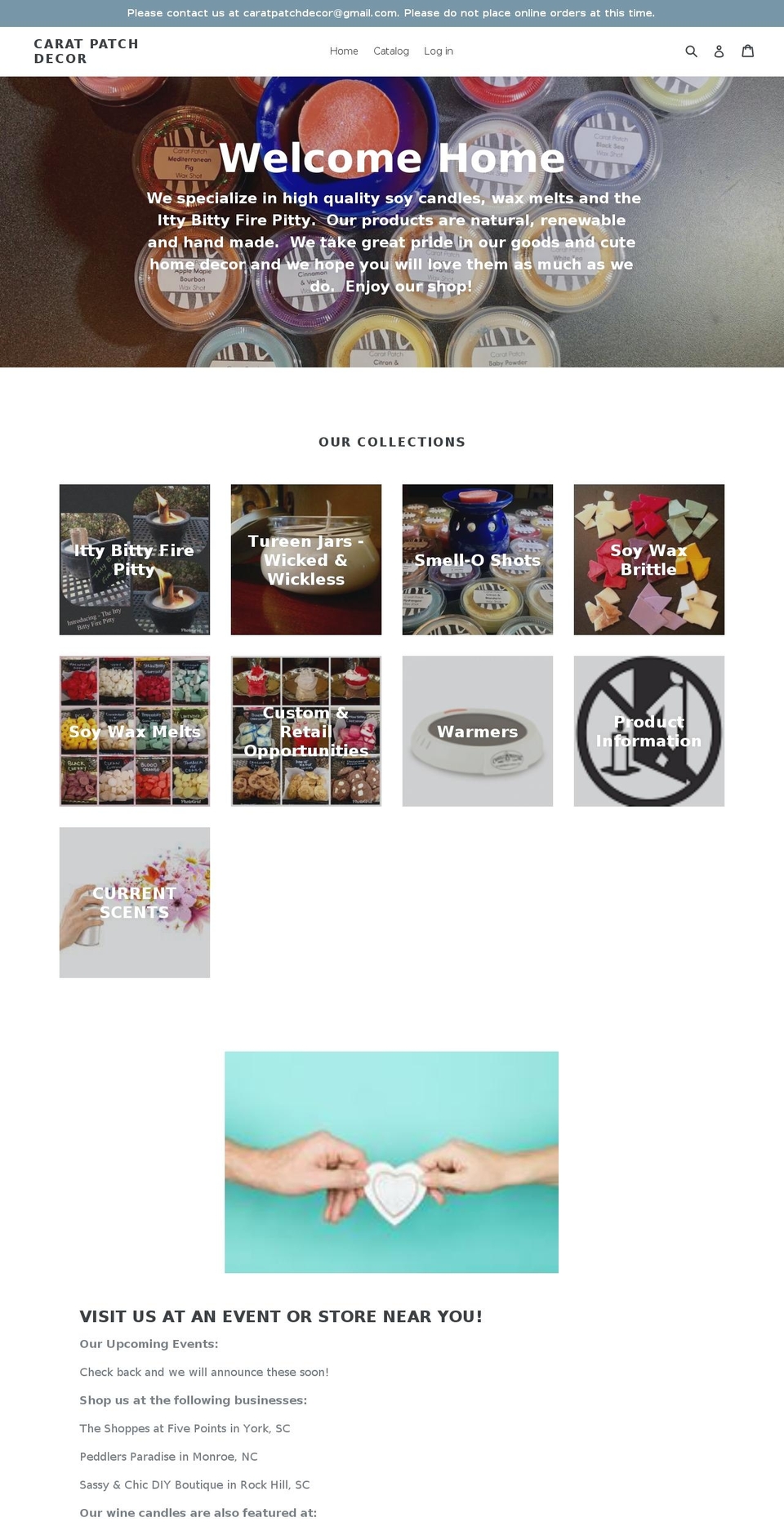 caratpatchdecor.com shopify website screenshot