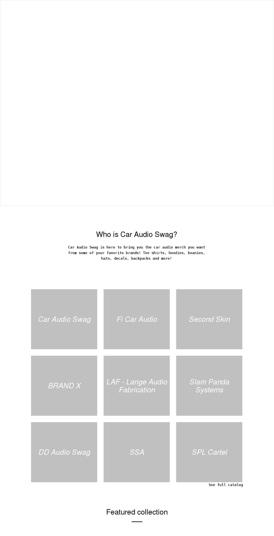 caraudioswag.com shopify website screenshot