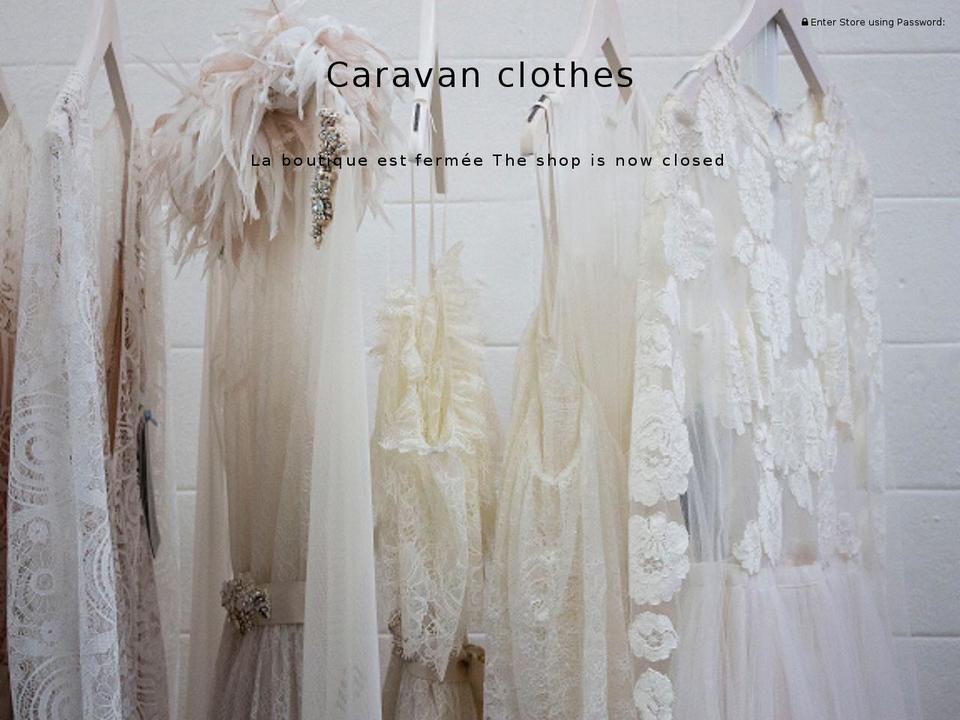 caravanclothes.com — Shopify storefront screenshot