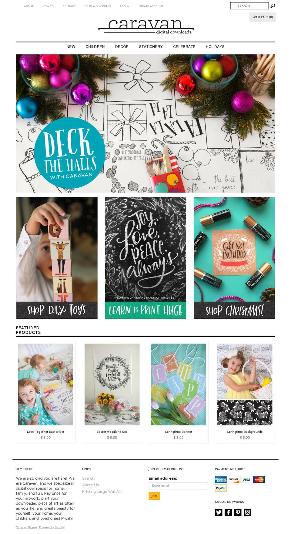 caravanshoppe.com shopify website screenshot