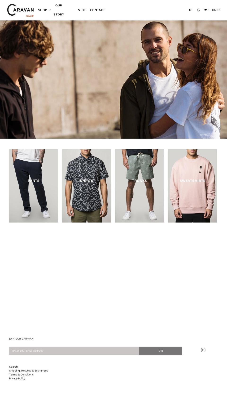caravansupplyco.com — Shopify storefront screenshot