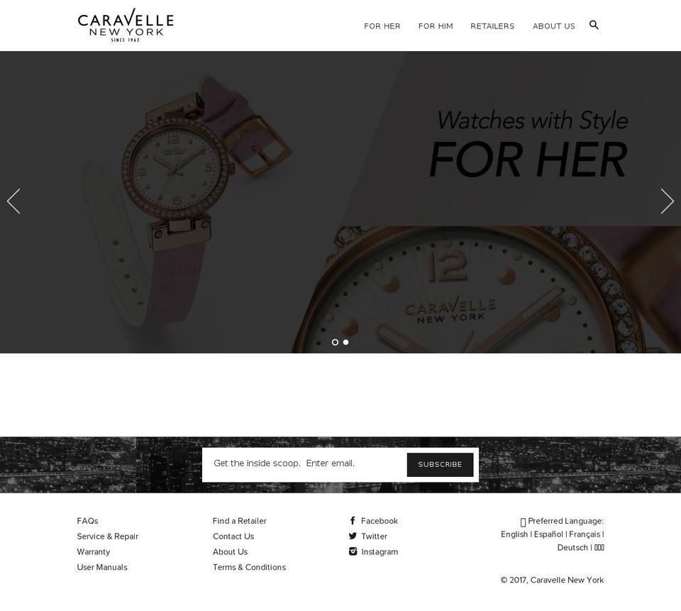 caravelleny.com shopify website screenshot