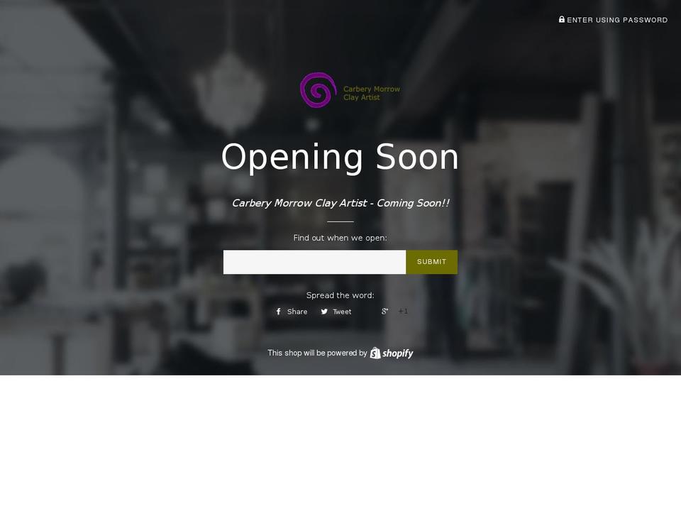 carberymorrow.com shopify website screenshot