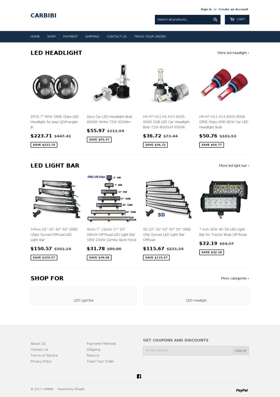 carbibi.com shopify website screenshot