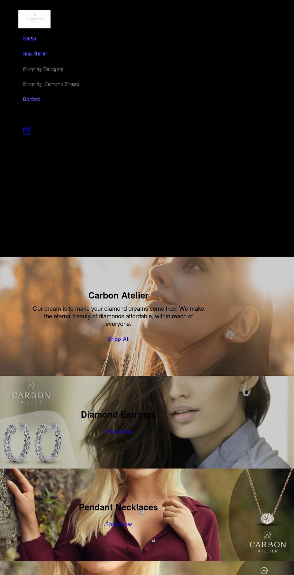carbon-atelier.com shopify website screenshot