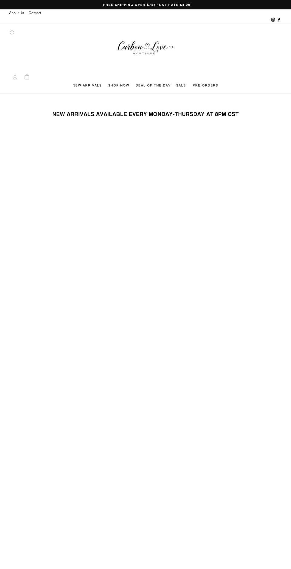 carbonandlove.com — Shopify storefront screenshot