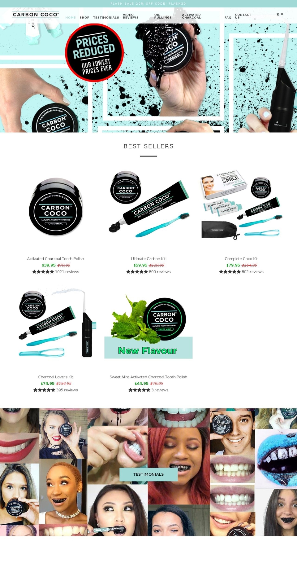 carboncoco.com.au shopify website screenshot