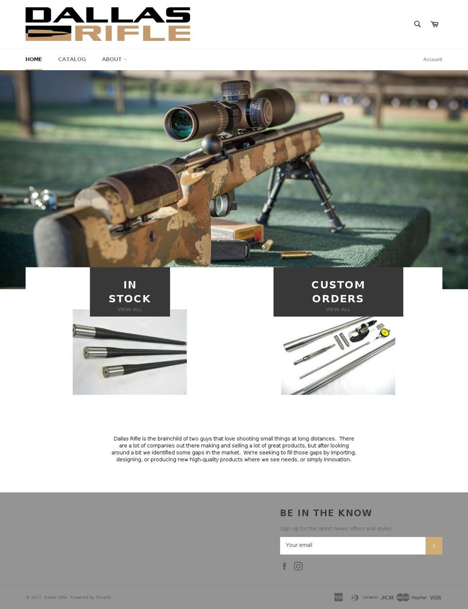 carbonfiberbarrels.com shopify website screenshot