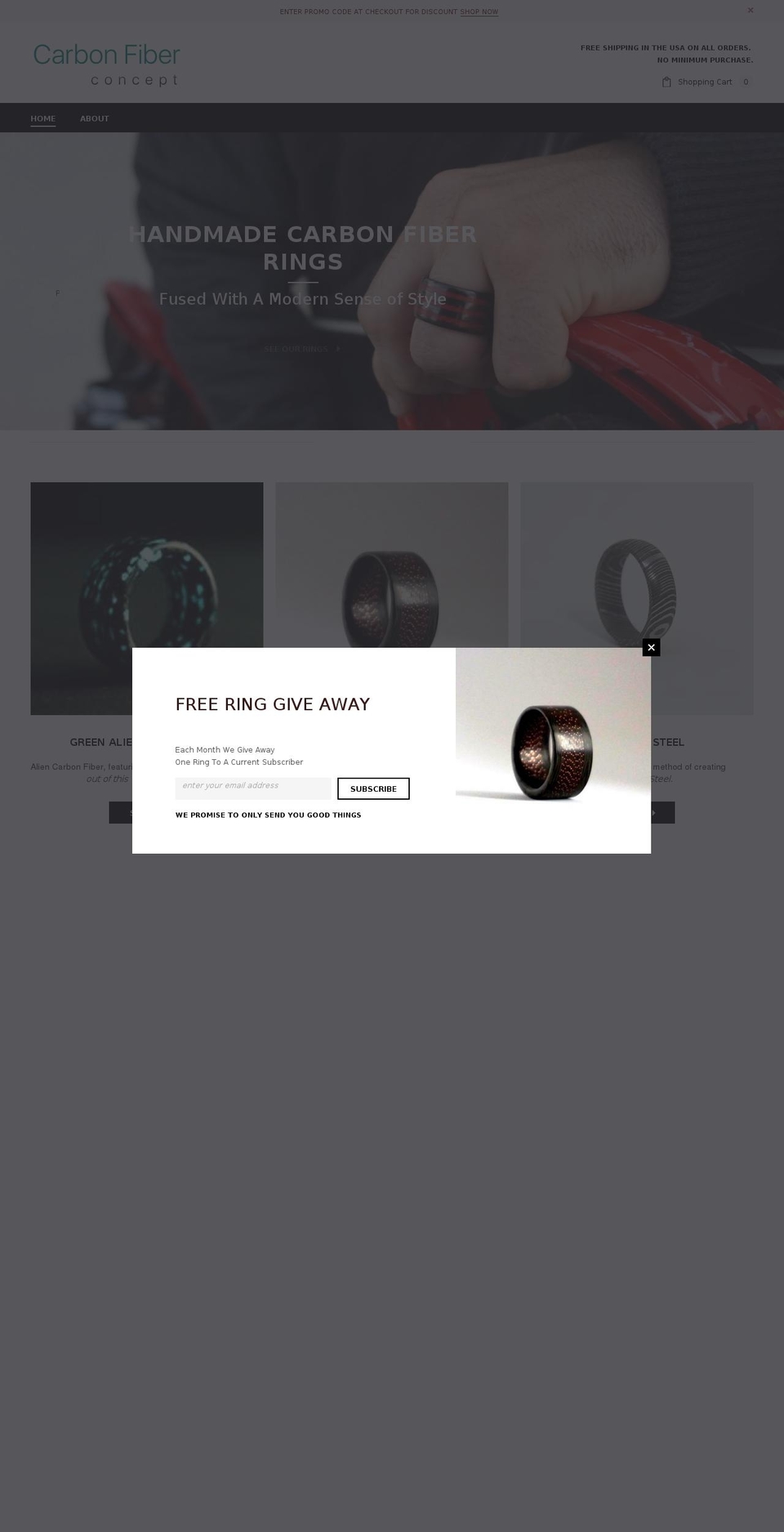carbonfiberconcept.com — Shopify storefront screenshot